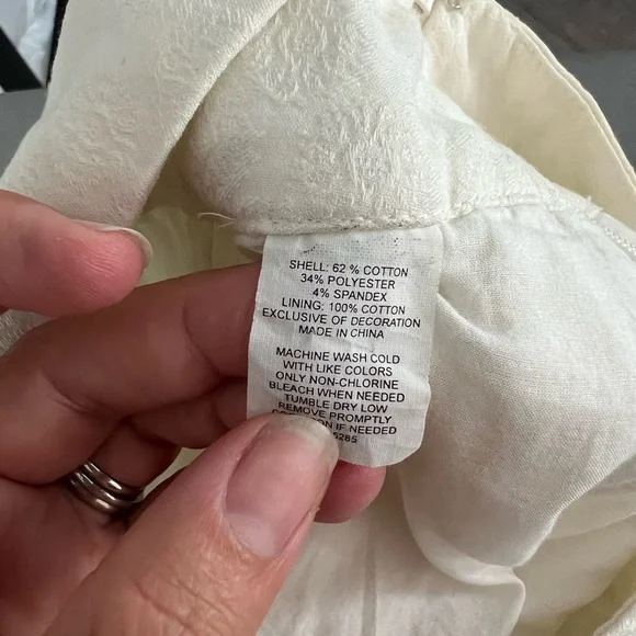 Express design studio cream color skirt, lined with pockets - Picture 5 of 6